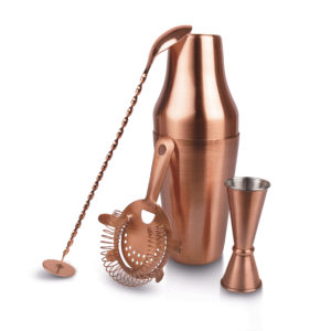 4 Pc Bar Set Copper Coated