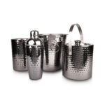 4 Pc Bar Set Hammerred With lacquer Coating